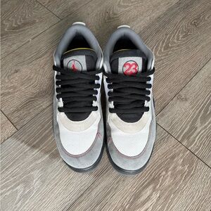 Air Jordan Men's Black, White, and Gray Sneakers